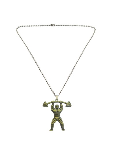 Weight Lifting Dumbell Pendant Menjewell